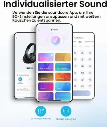 Бездротові навушники-вкладки Soundcore by Anker Q20i з гібридним активним шумозаглушенням (ANC), Hi-Res Audio, 40 годин роботи, керування через додаток, Рожеві (Відновлені)