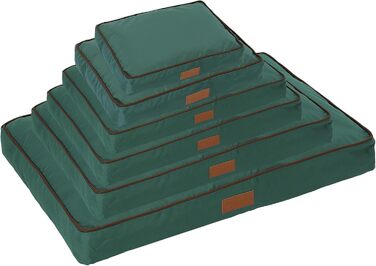 Ліжко для собак Ellie-Bo, XXL, 117x75x10 см, зелене, водонепроникний матеріал, м'яка та миюча подушка