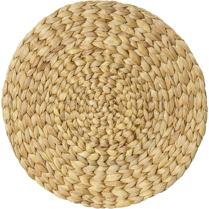 Coasters, placemats, or tablemats, set of 4, round 38 cm, water hyacinth