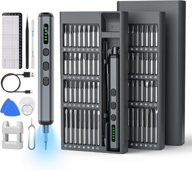 Набір викруток преміум-класу 74 в 1 з магнітними бітами для ремонту iPhone, ноутбуків, окулярів та годинників