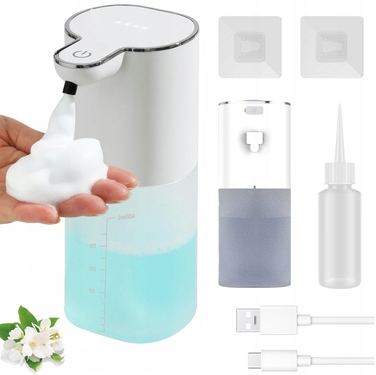 Автоматичний сенсорний дозатор для рідкого мила, безконтактний, USB-зарядка, 400 мл