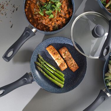 Сковорода Russell Hobbs Nightfall Stone 20 см з антипригарним покриттям, індукційна, з бакелітовою ручкою | Антипригарна, для омлетів