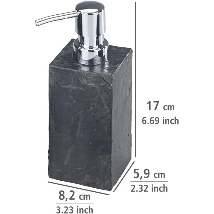 Дозатор мила WENKO Slate Rock - стильний дизайн, надійність