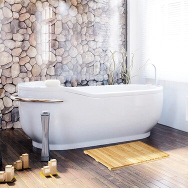 Relaxdays Bamboo Mat for Bathroom