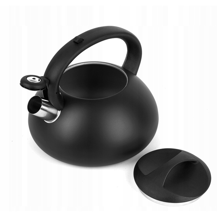 Класичний сталевий чайник Hoffner, 2,5 л, чорний