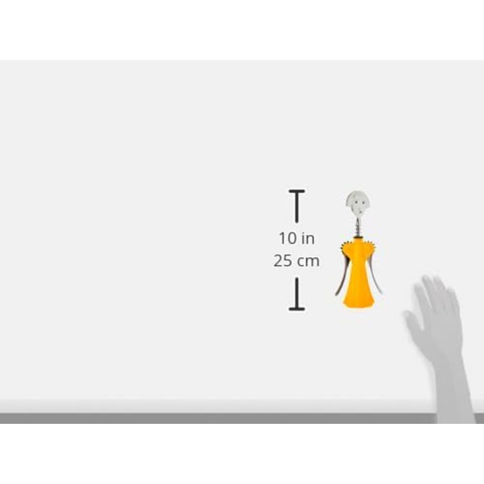 Alessi AM01 Yellow & Chrome Resin Bottle Opener