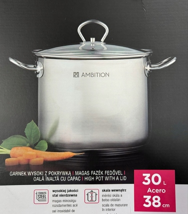 Традиційна каструля Ambition ACERO, 30 л
