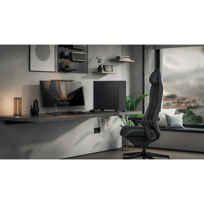 Корпус для ПК Fractal Design Pop Air 2 Black Solid, ATX, сітчастий Mesh, 3x 120 мм вентилятори, чорний