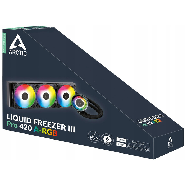 Рідинне охолодження Arctic Liquid Freezer III Pro 420 ARGB Black (ACFRE00185A)