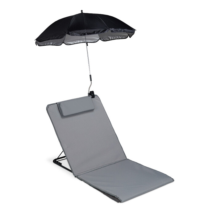 Relaxdays beach mat with sunshade