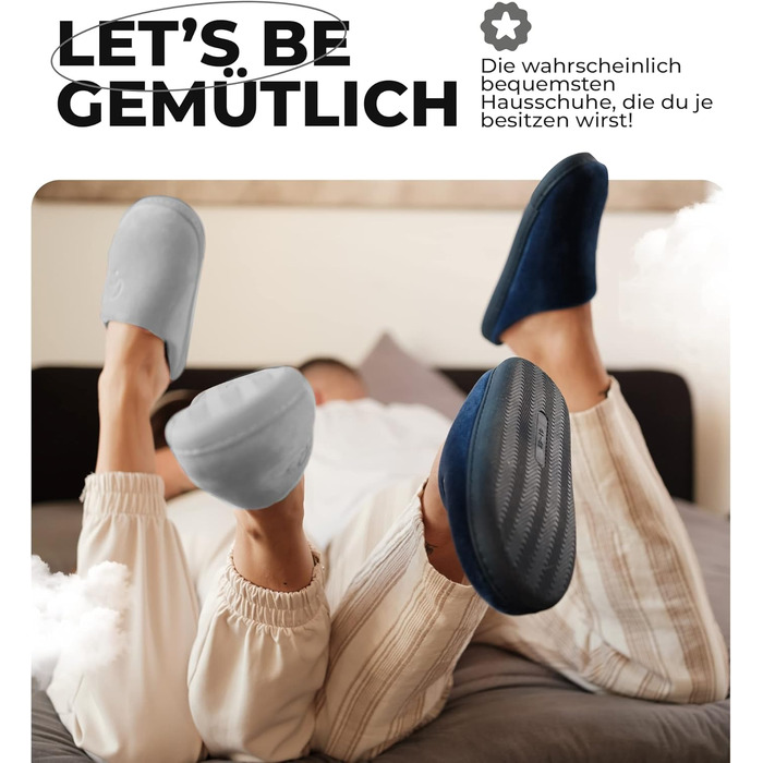 Тапочки домашні жіночі та чоловічі, розмір 35-48, неслизькі для дому та гостей | Виберіть улюблений колір | Зимові та літні, для дому та вулиці (сірий, 45/46 EU)