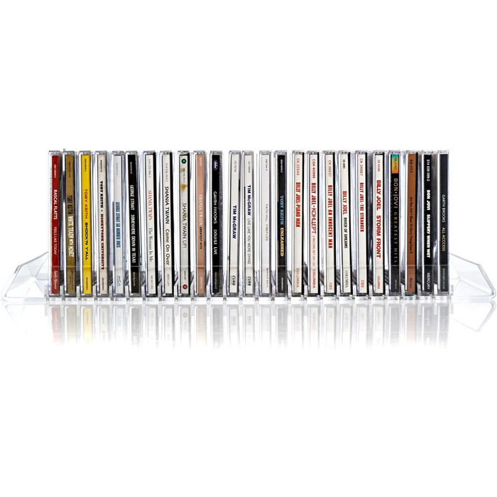 Прозорий акриловий стійка для зберігання CD Record-Happy, компактна, на 25 стандартних коробок