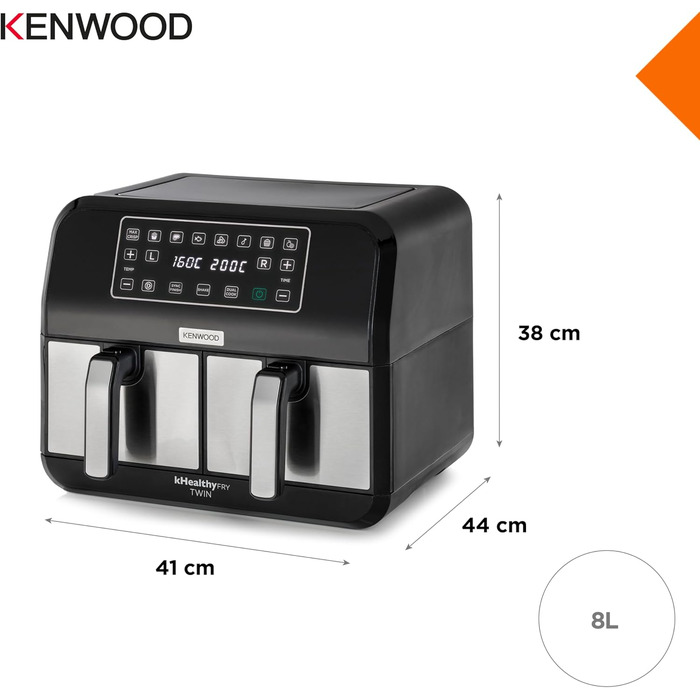 Kenwood kHealthy Fry Twin Air Fryer HFM20.000MB