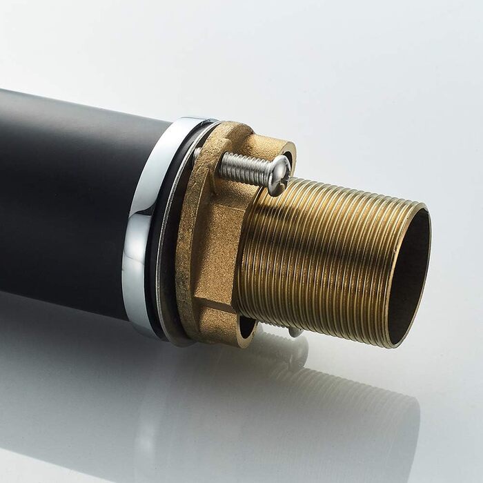 Кухонний змішувач Ibergrif з душем, гнучкий вилив, чорний/білий