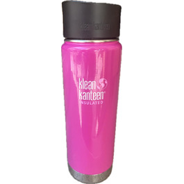 Klean Kanteen Wide Vacuum-Insulated Water Bottle with Cafe Cap 2.0 (591 ml, Wild Orchid)