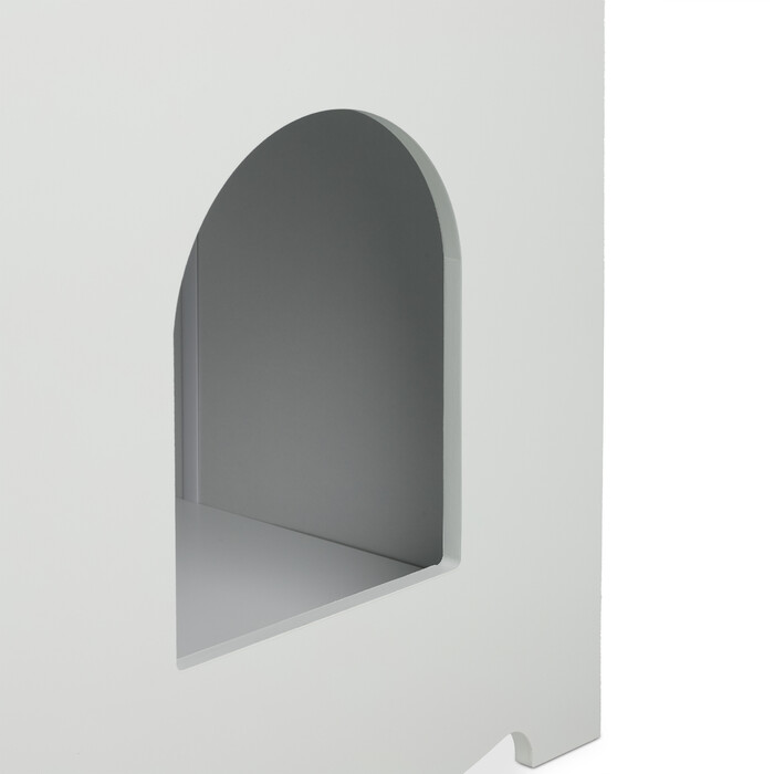 Relaxdays White Cat Litter Cabinet