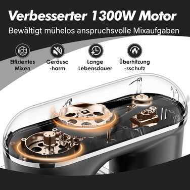 Кухонна машина Kitchen in the box: 6 л, 1300 Вт, темний зелений/чорний, з набором насадок