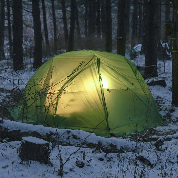 Намет Naturehike Star-River 2 особи, ультралегкий, водонепроникний для походу та кемпінгу (20D, зелений)