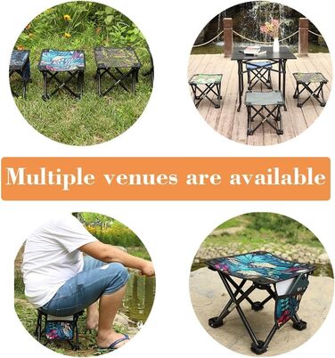 Крісло для кемпінгу, складане, портативне, для риболовлі, туризму, саду та пляжу, з сумкою