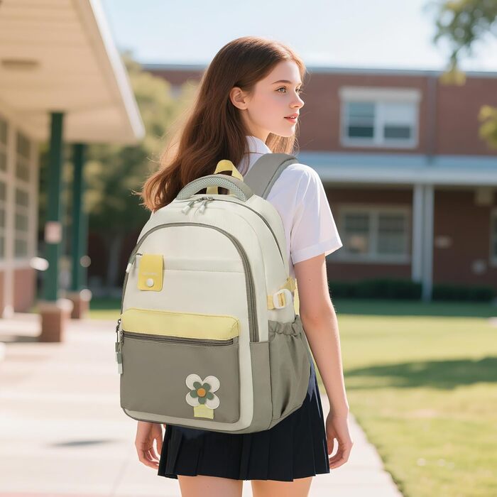 Шкільний рюкзак для дівчаток-підлітків 2025, для школи/гімназії, водонепроникний, для ноутбука 15.6