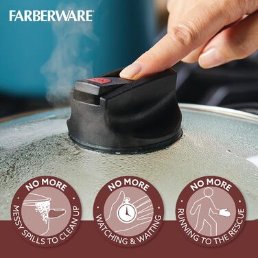 Набір посуду Farberware Smart Control, 14 предметів, антипригарне покриття, колір Аква