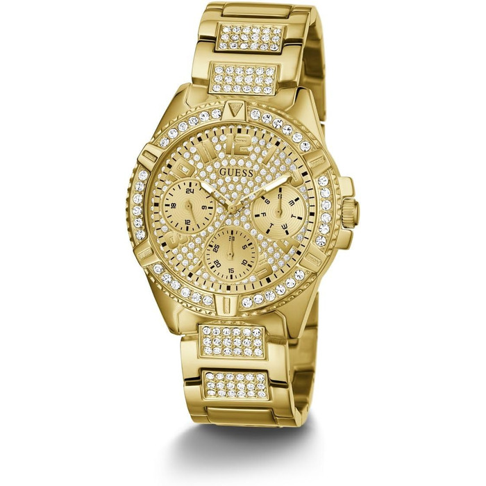 Жіночий годинник Guess Lady Frontier золотистого кольору зі сталевим браслетом, 40 мм, W1156L2