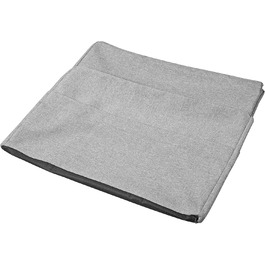 Складаний гостьовий матрац Badenia Trendline XXL, поліестер, 196x65x15,5 см, плюш, висота 15 см, сертифікат Oeko-Tex, сірий чохол, виготовлено за німецькими стандартами якості