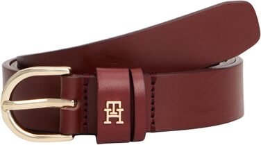 Жіночий шкіряний ремінь Tommy Hilfiger Essential Effortless 2.5, фіолетовий (Deep Rouge)