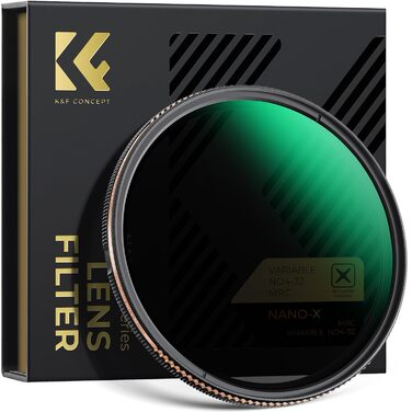 ND фільтр K&F Concept Nano-X 77mm змінний сірий фільтр ND4-32 (2-5 ступенів)