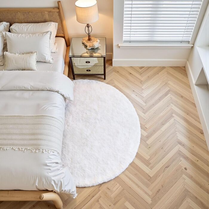 Килимок для вітальні Sour Lemon, 60 x 120 см, сірий, для спальні, миючий, нековзний, пухнастий, з бахромою