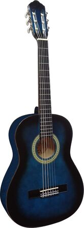 Кітара класична 3/4 C9 Konzertgitarre Set - блакитна, липа, з чохлом, ремінком, струнами, медіатором та тюнером ET33B