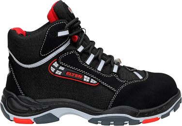 Робочі черевики ELTEN Sander ESD S3S: текстиль, пластикова капа, легкі, спортивні, чорні, 40 EU (для жінок та чоловіків)