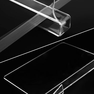 8-Piece Clear Acrylic Shelf Dividers, Multifunctional Shelf Divider, Adjustable Closet Organizer, Clear Storage Organizer for Pantry, Wooden Cabinet, Bedroom