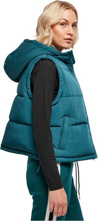 Жіночий жилет Urban Classics з переробленого твіду з пуховою оббивкою, розмір XL, колір jasper