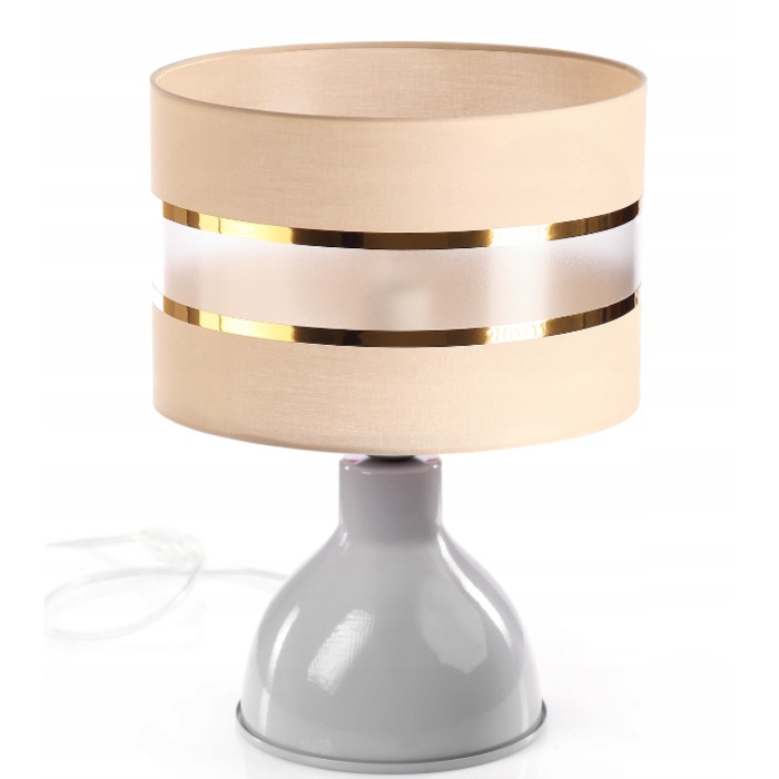 Настільна лампа Skylighting Vire Mat, безбарвна, бежева, жовта, 60 Вт