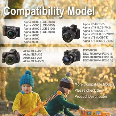 Акумулятор NP-FW50 2000mAh з LED-зарядним пристроєм для камер Sony Alpha A6000, A6500, A6400, A6300, A7, A7II, A7R, A7RII, A7S, A7SII, A7S2, RX10, NEX-3/5/7, 6000, 6400, ZV-E10 (2 шт.)