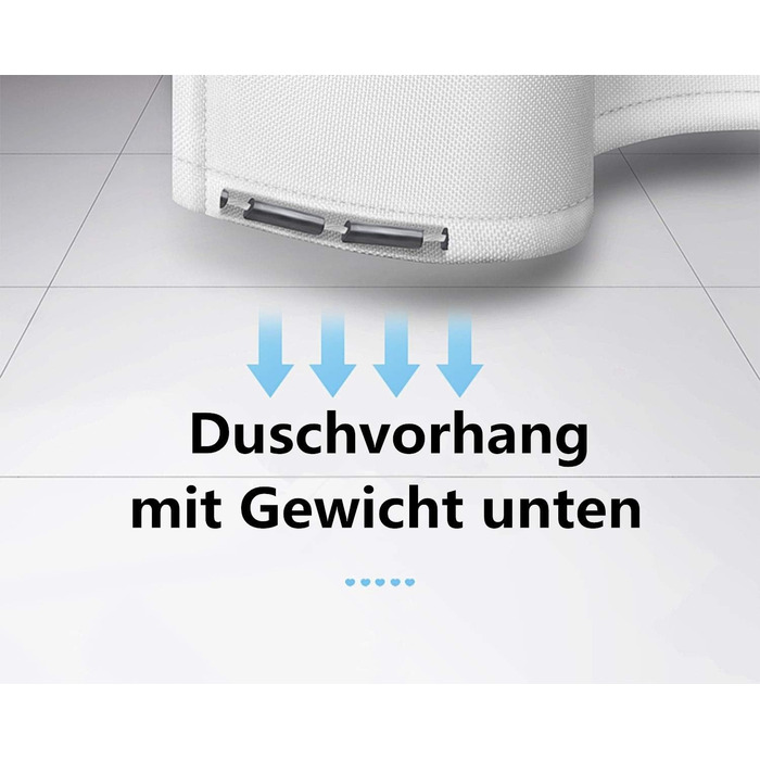 Штора для душу M&W DAS DESIGN з поліестеру, листя зелено-золоті, водонепроникна, з кільцями та утяжеленим краєм, 180x200 см