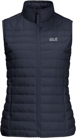 Жилет Jack Wolfskin W VEST для жінок, вітронепроникний, степ, колір Night Blue, розмір M
