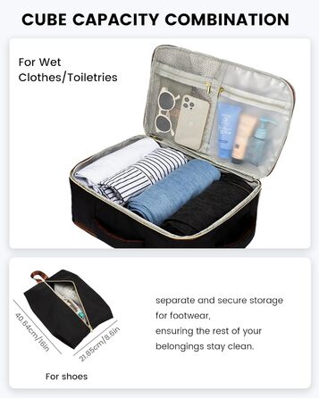 LOVEVOOK Рюкзак для жінок, великий, ручна поклажа, дорожній рюкзак 40x30x20, водонепроникний, рюкзак для ноутбука з відділом для ноутбука, туристичний рюкзак з відділом для взуття, шкільний рюкзак для школи, літака, кемпінгу, роботи, 15.6 дюймів - 30 л, 2