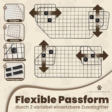 Сітка для собак у багажник авто | Якісна та міцна перегородка для багажника | Перегородка для багажника