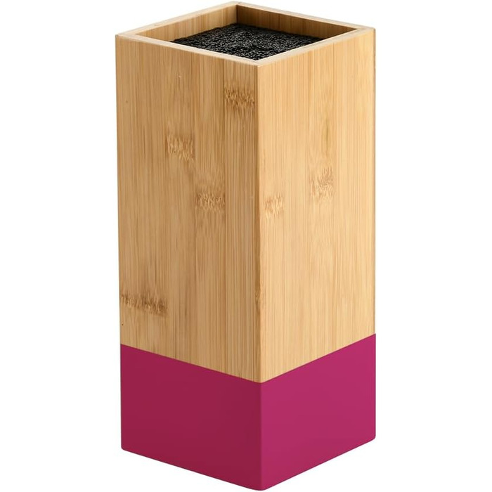 Підставка для ножів KESPER з бамбука та пластику, коричнева (Beere), 10x10x23 см