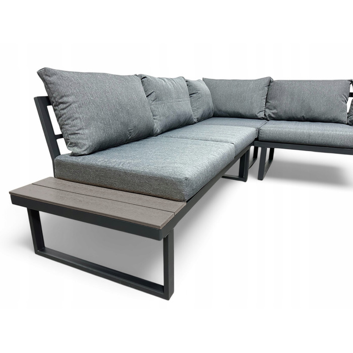 Комплект садових меблів Ideal Garden, метал, сірий, 3 предмети