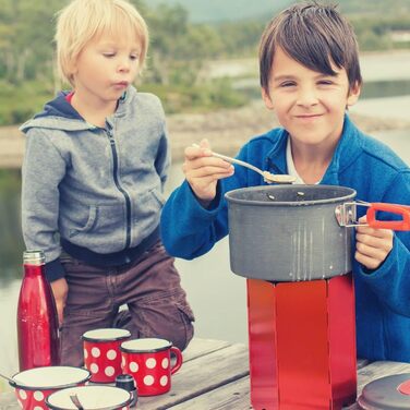 Набір посуду для кемпінгу WILDVIVAL на 1-3 особи (12 предметів) - легкий алюмінієвий посуд для кемпінгу з каструлею, сковородою та чайником