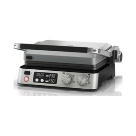 Електричний контактний гриль Braun MultiGrill 7 CG7044, сріблястий/сірий, 2000 Вт