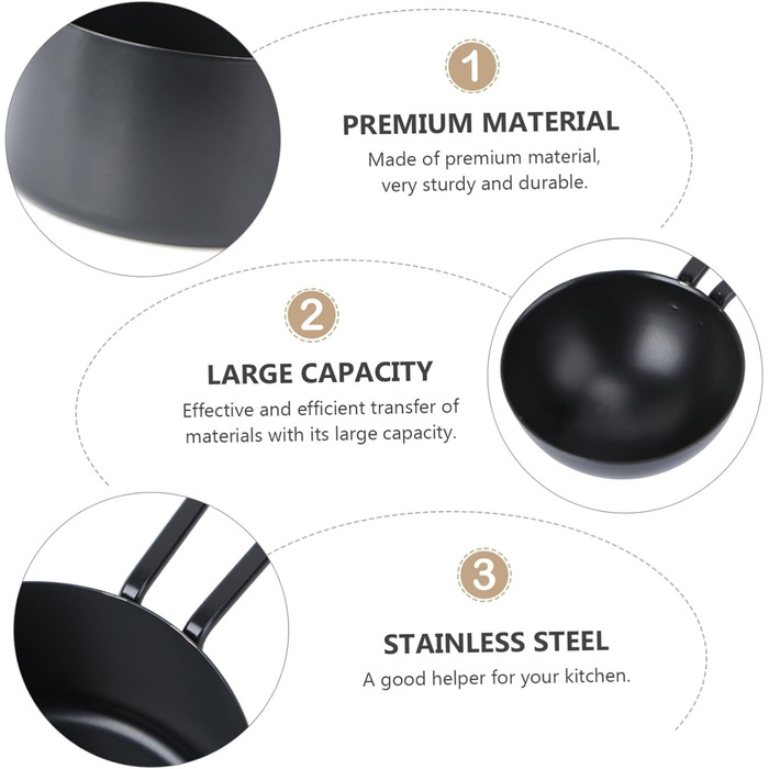 Cabilock 2 Sets Stainless Steel Measuring Cups and Spoons Durable Scoop Coffee Bean Kitchen Helper Set Cooking Utensil Set Stainless Steel Spoon Stainless Steel Measuring Cup Stainless Steel 9 Pieces * 2