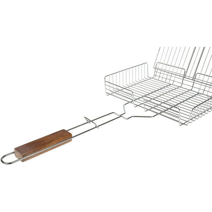 Grillroste I LOVE BBQ для гриля та смокера: регульований, 31x23 см, хром сталь