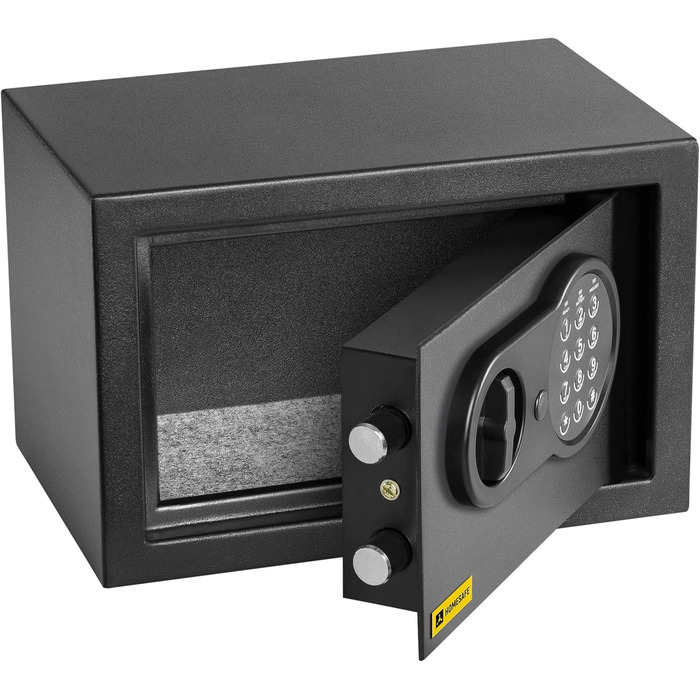 Домашній сейф HomeSafe HV24E з електронним замком, 20x44x38 см. Підходить для зберігання грошей, прикрас, документів та ноутбука.
