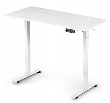Електричний стіл з регулюванням висоти Hell's Chair White, 120x60 см