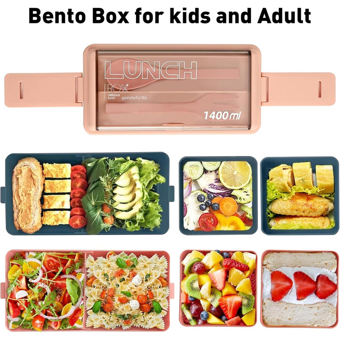 Електрична ланчбокс з підігрівом 1.5L, перезаряджувана, портативна, для роботи, сім'ї, кемпінгу, офісу, авто, подорожей, будівельних майданчиків (Blue)