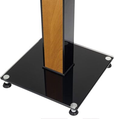 Ексклюзивні підставки для колонок BS03 чорного глянцю з декоративною вставкою Erle